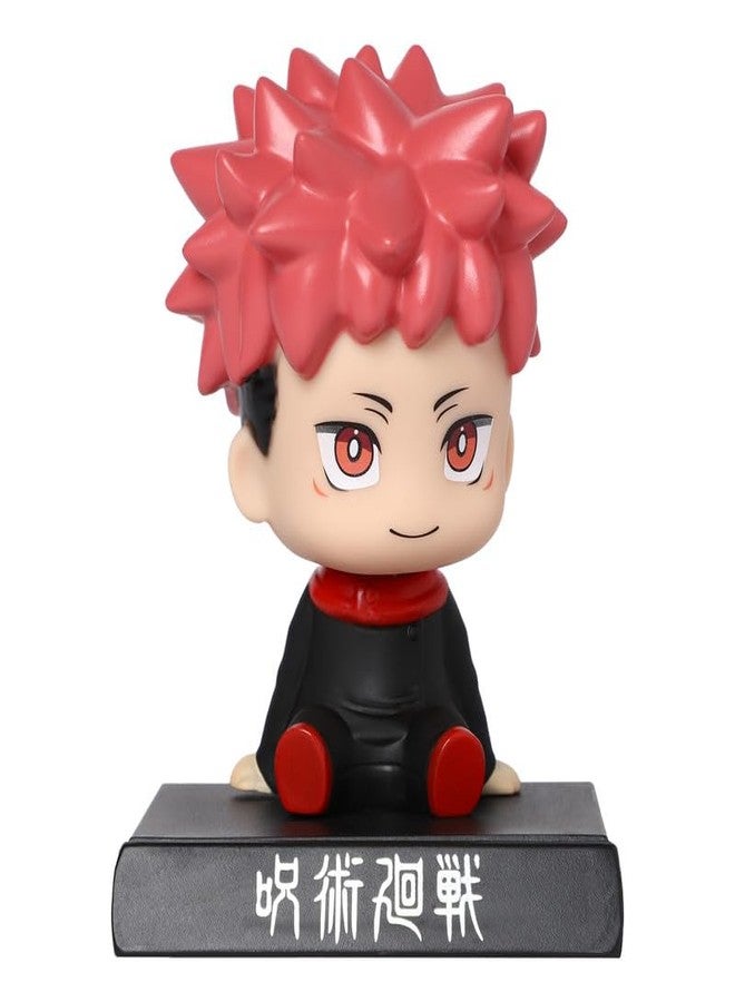 omuda Super Hero Action Figure Limited Edition Bobblehead with Mobile Holder for Car Dashboard, Office Desk & Study Table (BH-ItadoriYuji) - Image 1